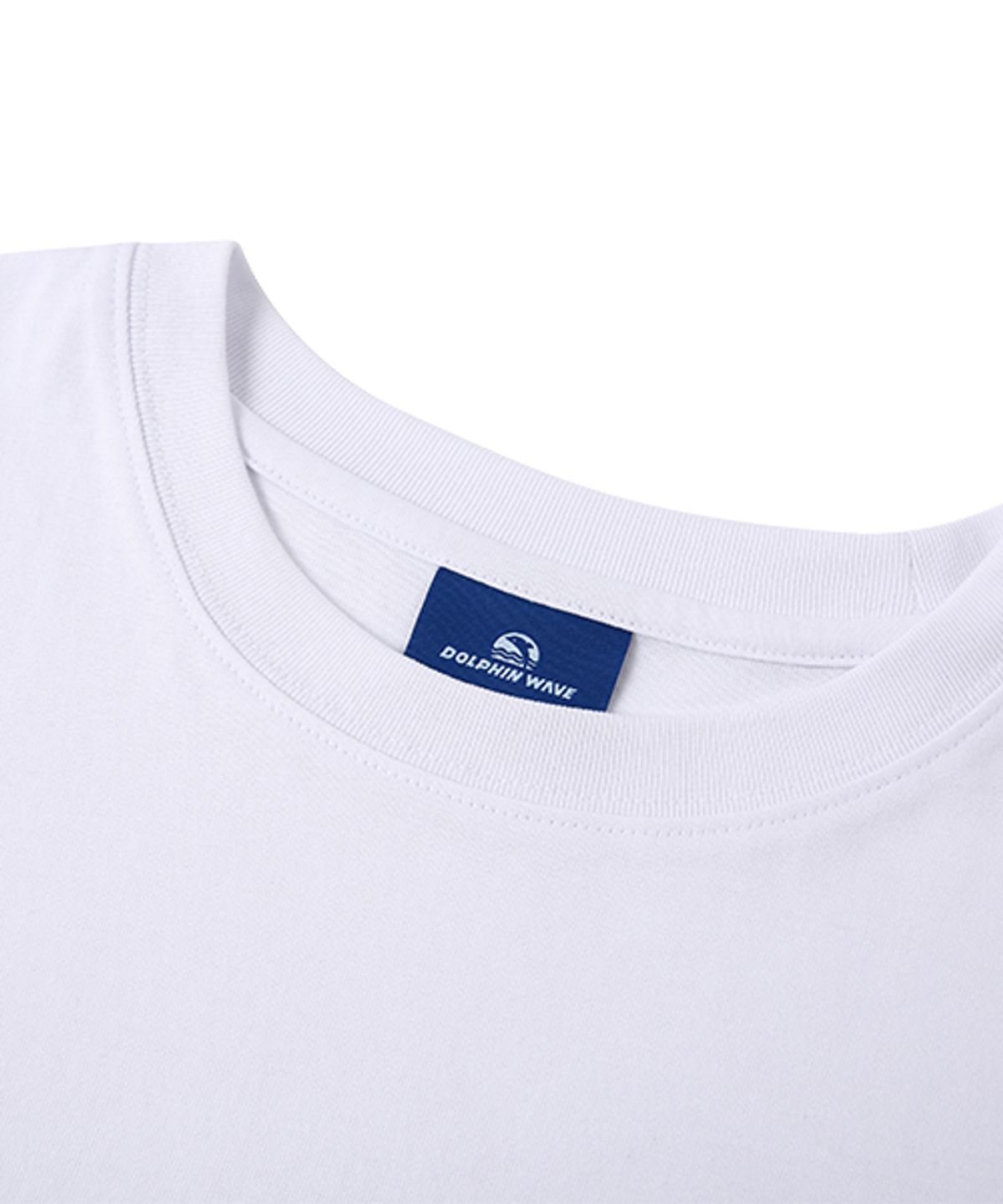 돌핀웨이브어패럴(DOLPHIN WAVE APPAREL) [2PACK] 돌핀 미니 체인자수 16수 맨투맨 화이트&멜란지그레이