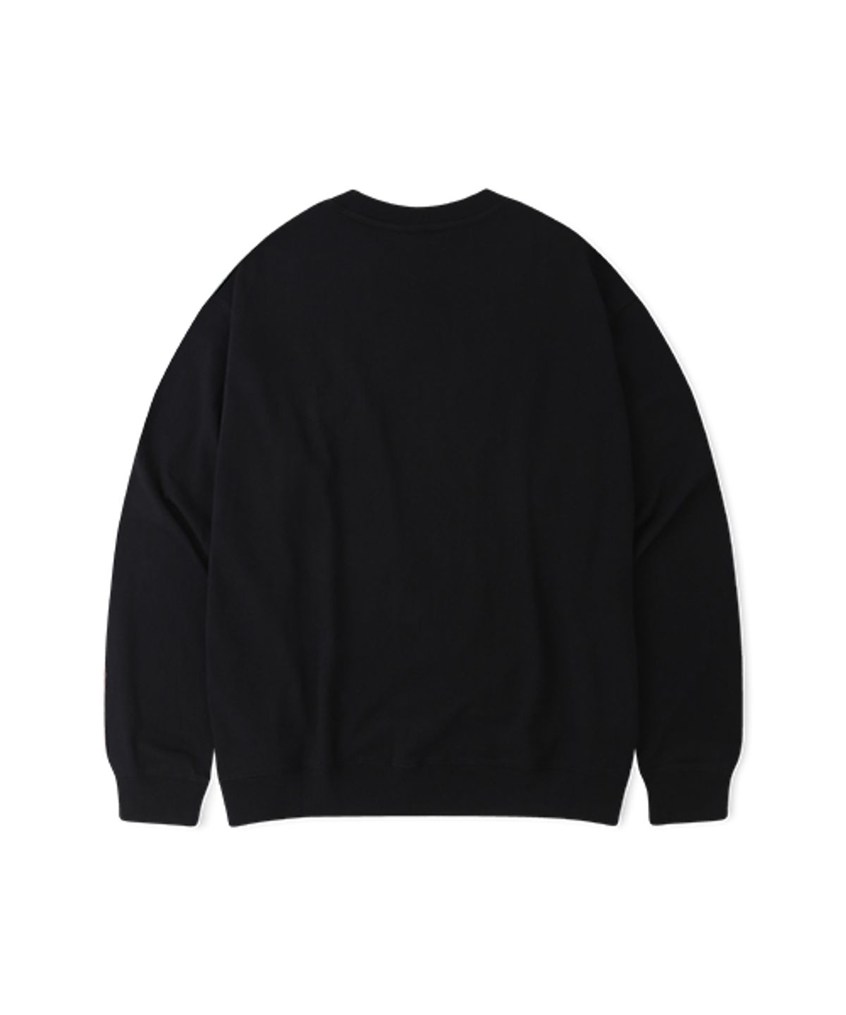 돌핀웨이브어패럴(DOLPHIN WAVE APPAREL) [2PACK] 돌핀 미니 체인자수 16수 맨투맨 멜란지그레이&블랙