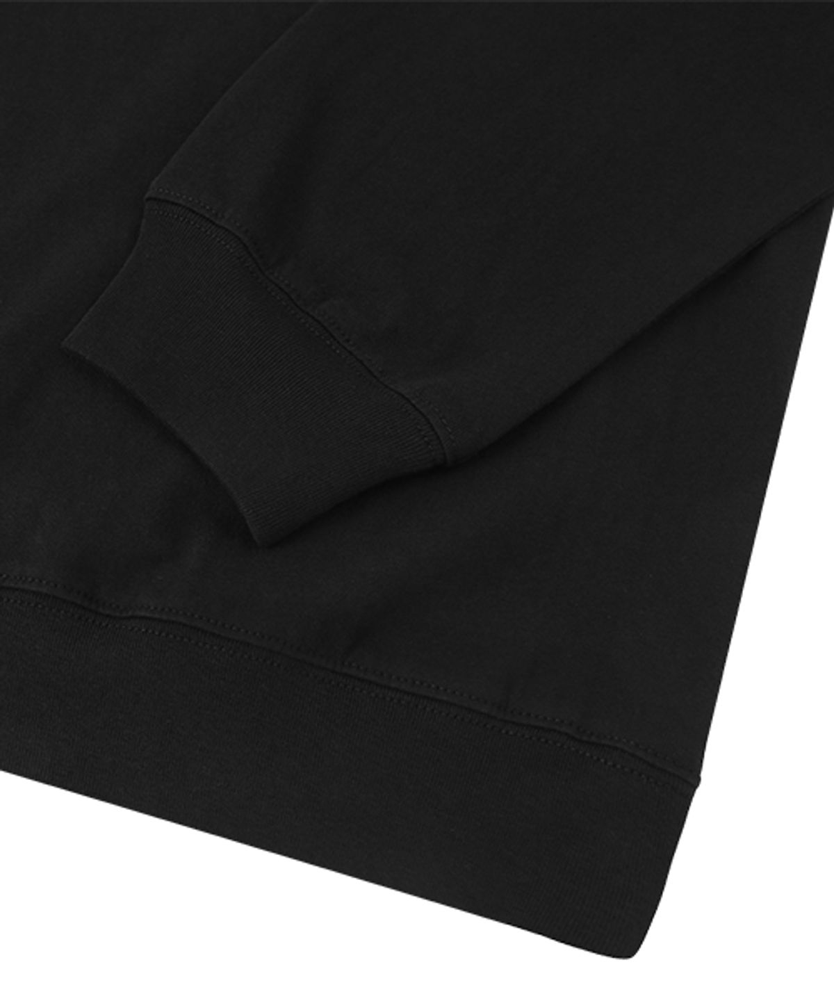 돌핀웨이브어패럴(DOLPHIN WAVE APPAREL) [2PACK] 돌핀 미니 체인자수 16수 맨투맨 멜란지그레이&블랙