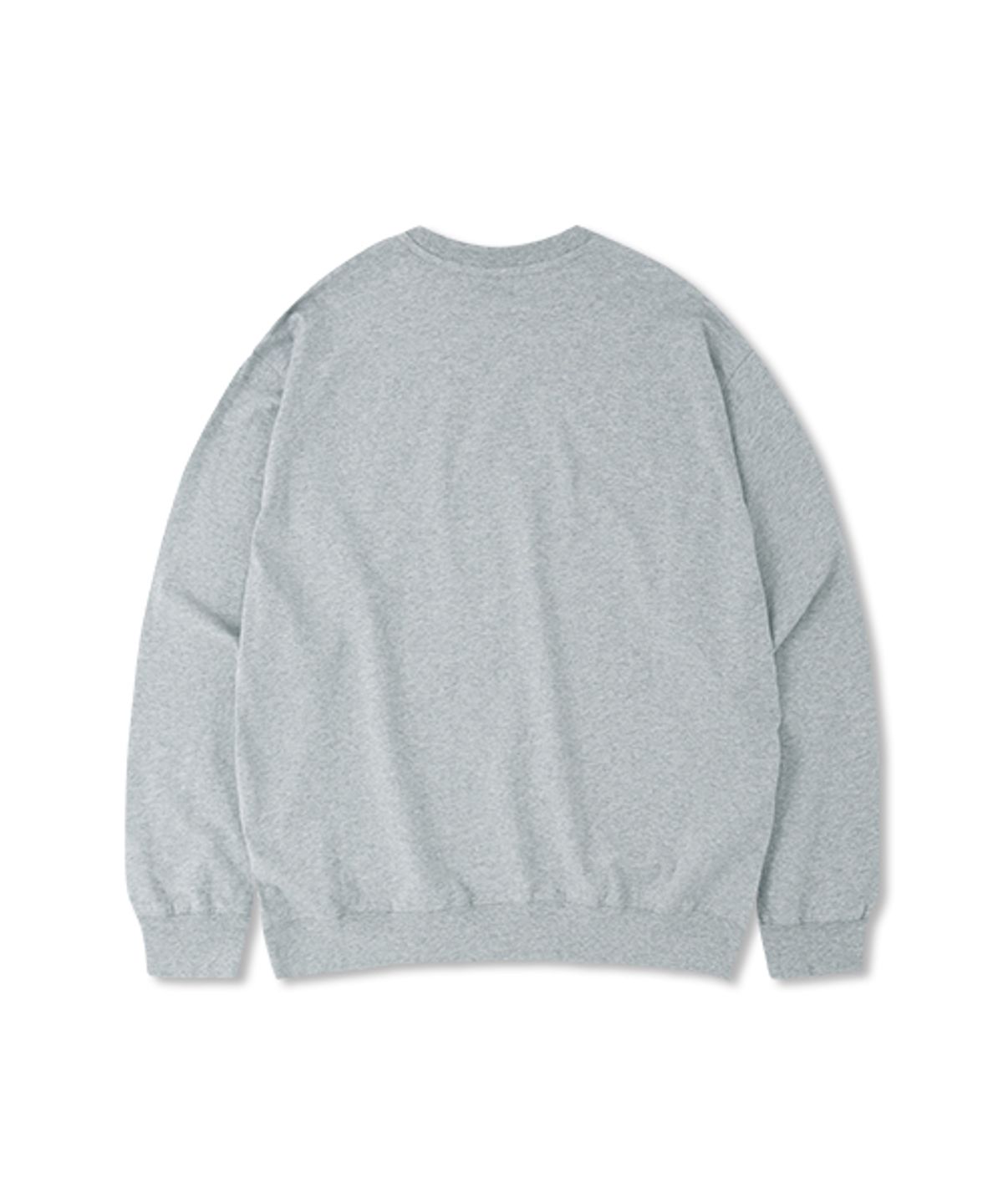 돌핀웨이브어패럴(DOLPHIN WAVE APPAREL) [2PACK] 돌핀 미니 체인자수 16수 맨투맨 멜란지그레이&블랙