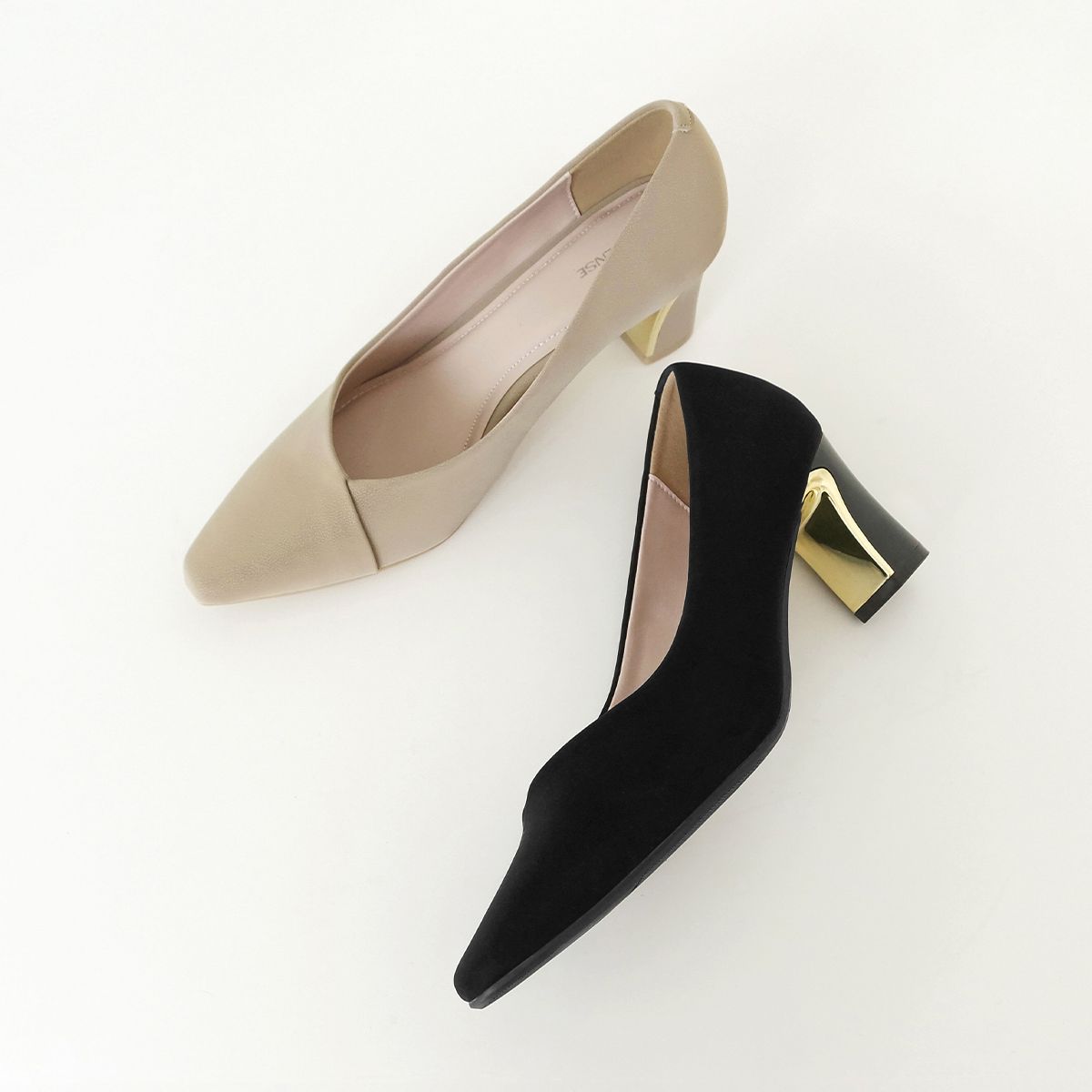 엘칸토(ELCANTO) 인텐스 여성 언발 V컷 라인 펌프스 6cm LCWD70I539