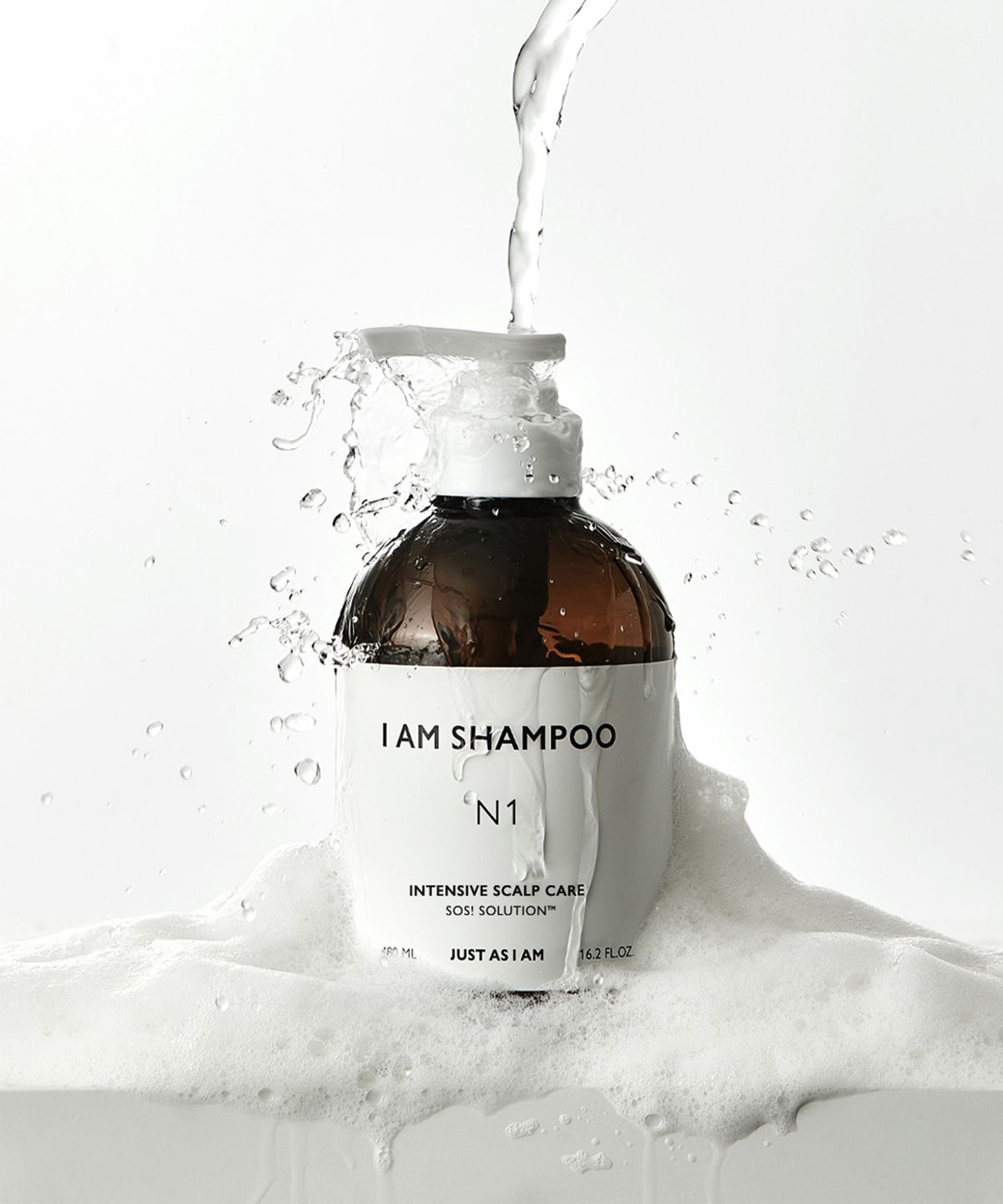 저스트에즈아이엠(JUST AS I AM) IAM 인텐시브 스칼프 케어 샴푸 N1 480ml  (+샴푸 5일 키트 증정)
