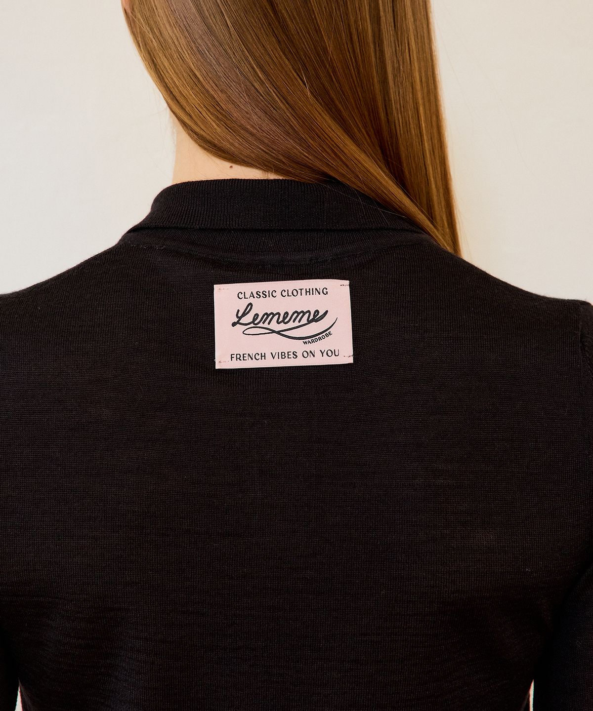 르메메(LEMEME) Lou Knit Top Black