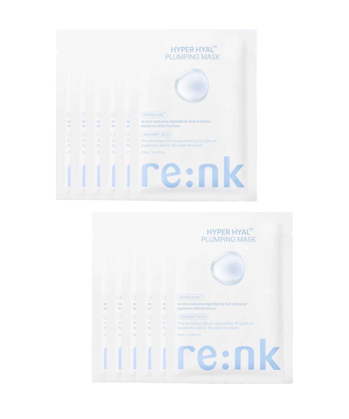 리엔케이(RENK) [10PACK] 하이퍼 히알 플럼핑 마스크팩 25ml