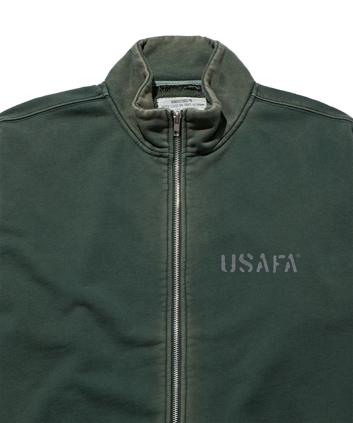 디스커스 애슬레틱(DISCUS ATHLETIC) USAFA 집업 스웨트 셔츠 워시드 그린
