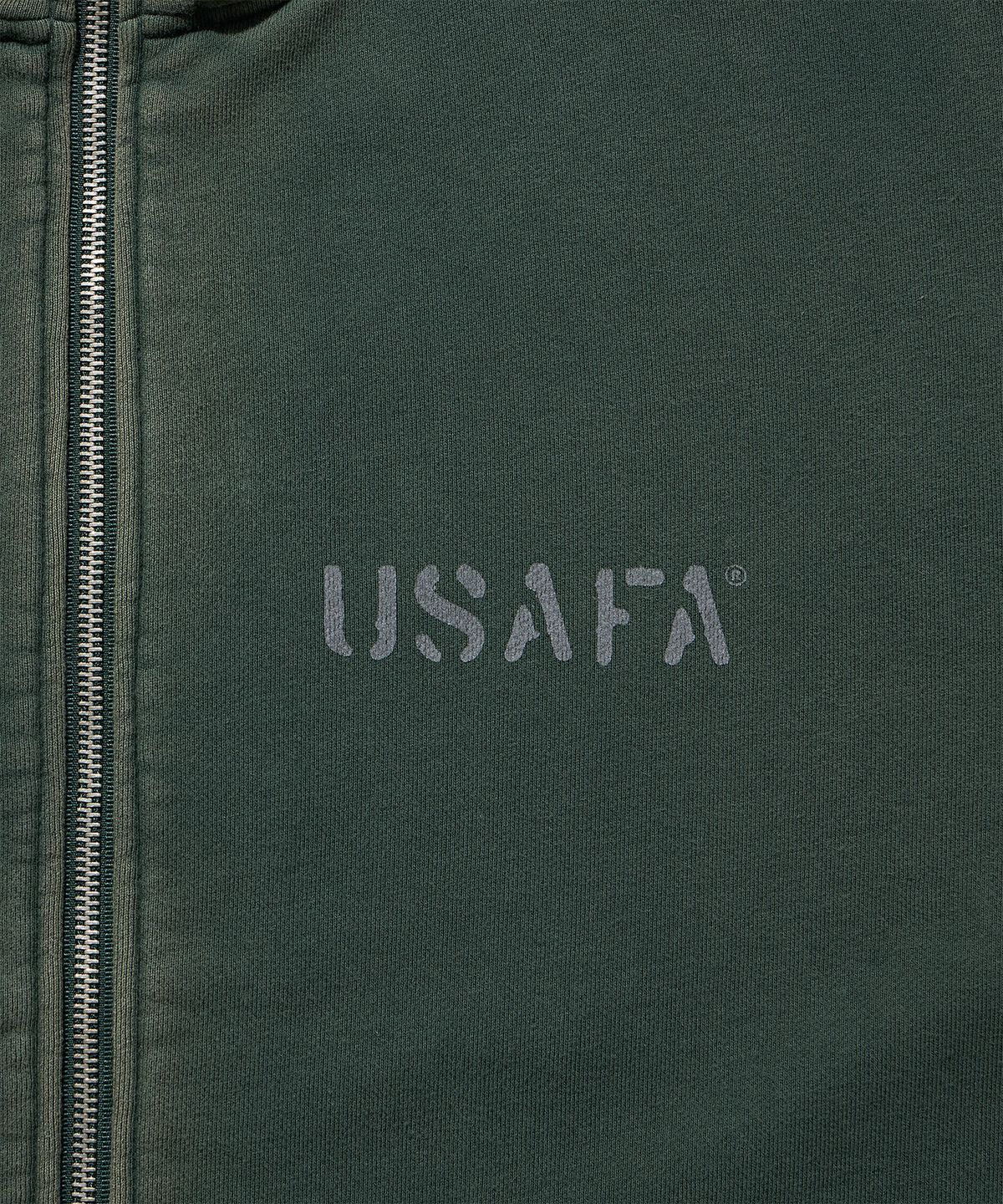 디스커스 애슬레틱(DISCUS ATHLETIC) USAFA 집업 스웨트 셔츠 워시드 그린