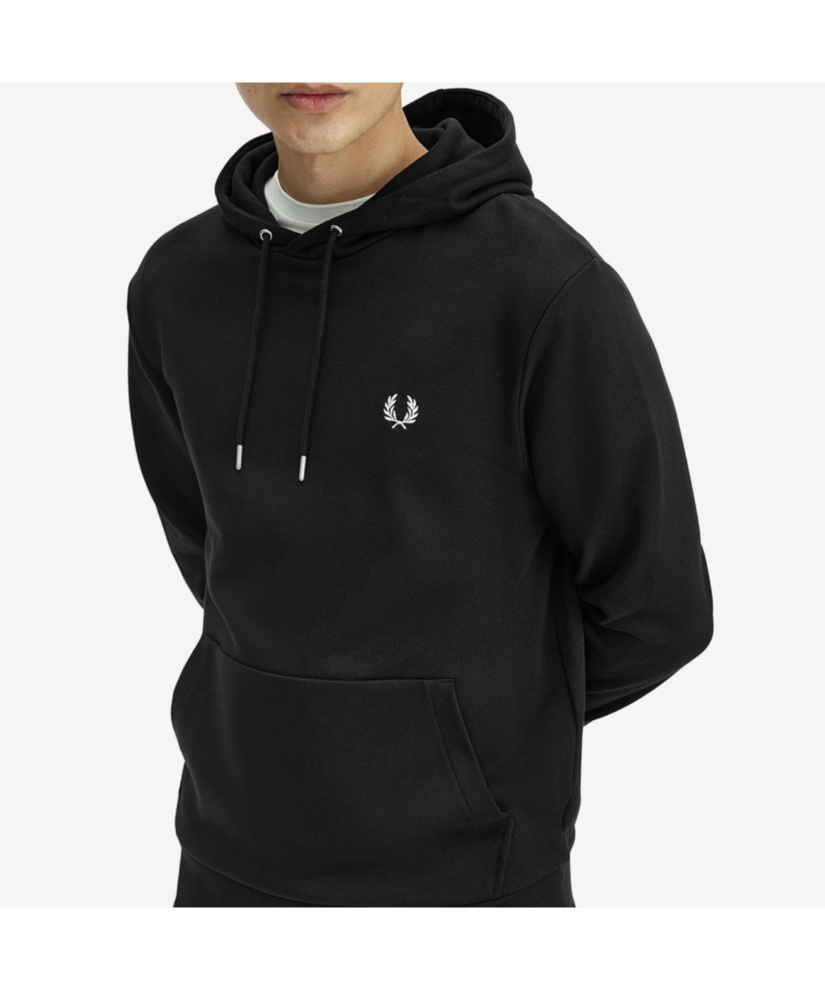 프레드페리(FRED PERRY) [Baseline] 팁 후드 스웻셔츠 - 블랙 M2643-102