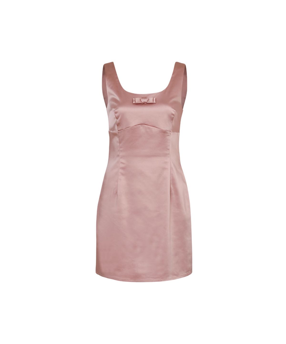 루루서울(LOULOUSEOUL) Prom Slim Satin Mini Dress (Pink)