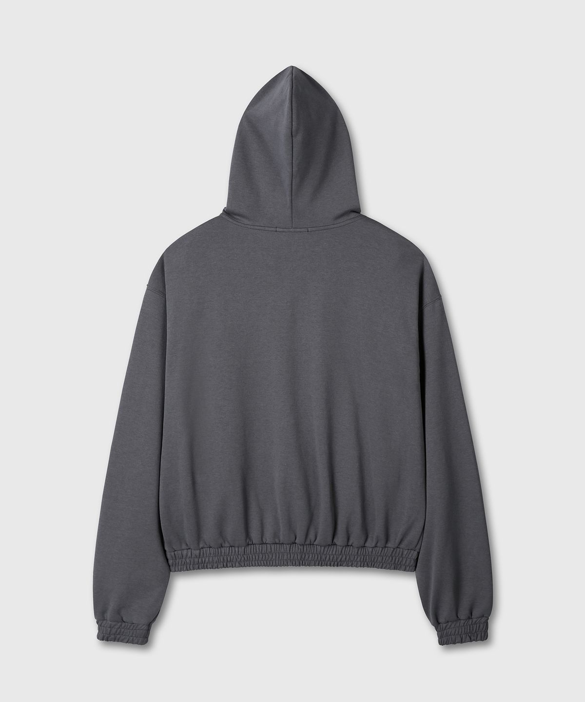 다이브인(DIVEIN) LIGHT CROP HOOD ZIP-UP (CHARCOAL)