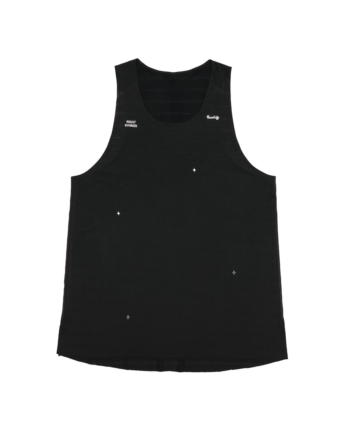 리액티파이(REACTIFY) Mens Run The Night Singlet Black