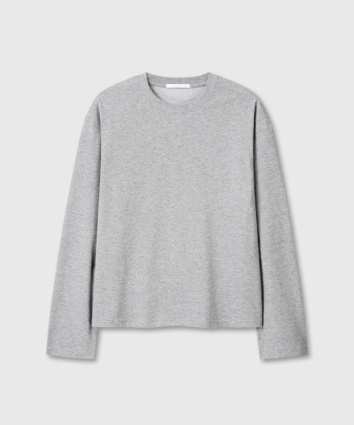 다이브인(DIVEIN) UNIFORM CROP LONG SLEEVE (MELANGE GRAY)