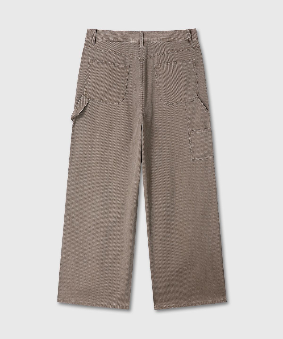 다이브인(DIVEIN) WASHED DOUBLE KNEE CARPENTER PANTS (BROWN)