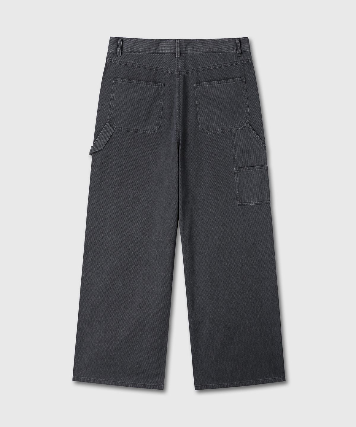 다이브인(DIVEIN) WASHED DOUBLE KNEE CARPENTER PANTS (CHARCOAL)