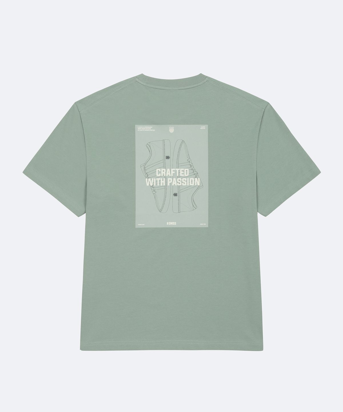 케이스위스(K-SWISS) [UNISEX] 플렉스에어 클래식66 포스터 바이브 반팔 티_1KSTSFU903KH