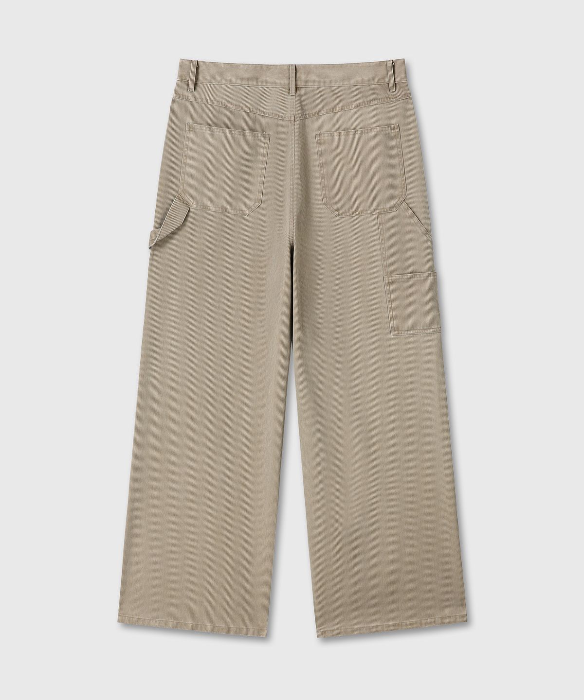 다이브인(DIVEIN) WASHED DOUBLE KNEE CARPENTER PANTS (BEIGE)