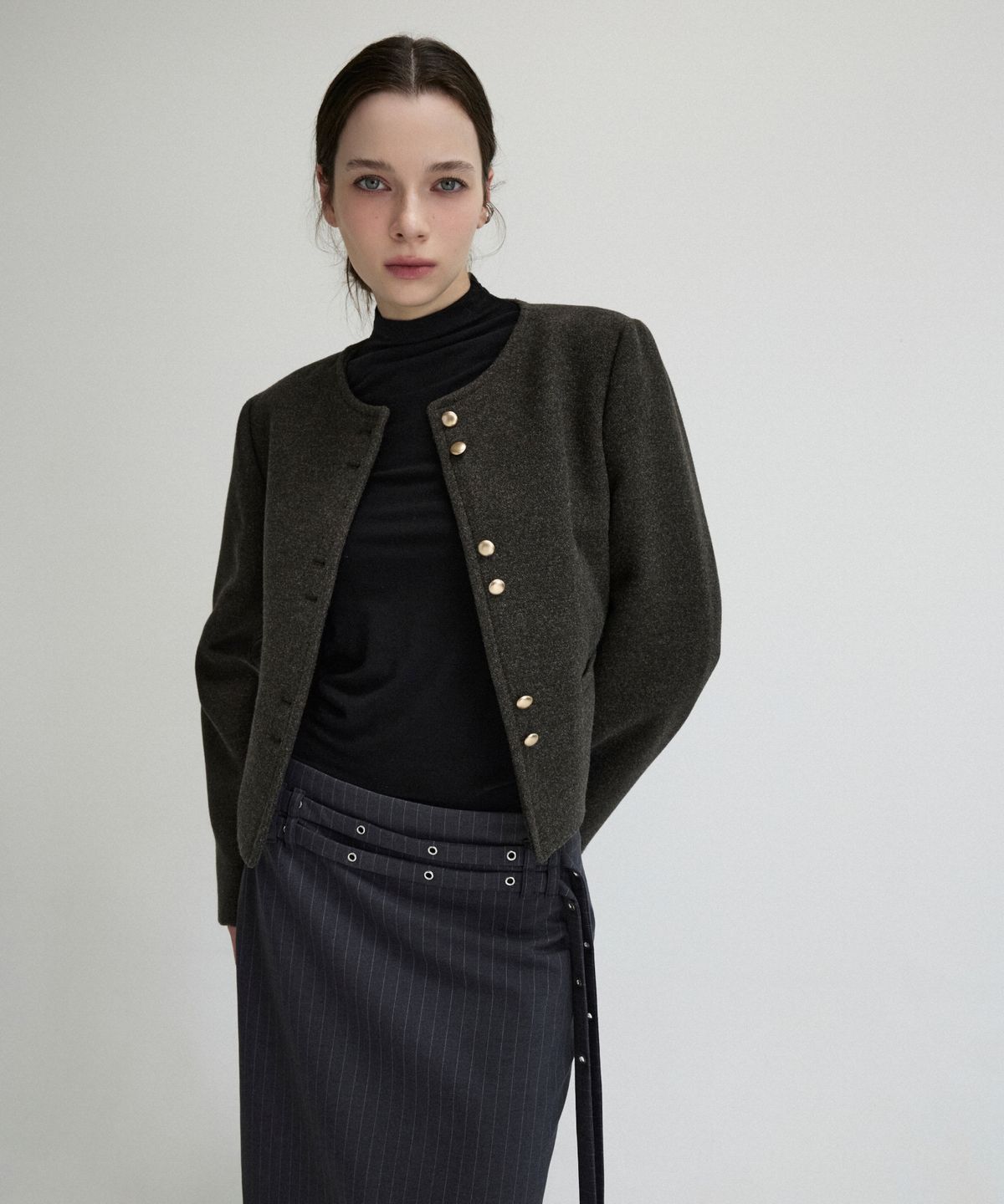 미쏘(MIXXO) 소프트 라운드넥자켓_MIWJKGT2PG