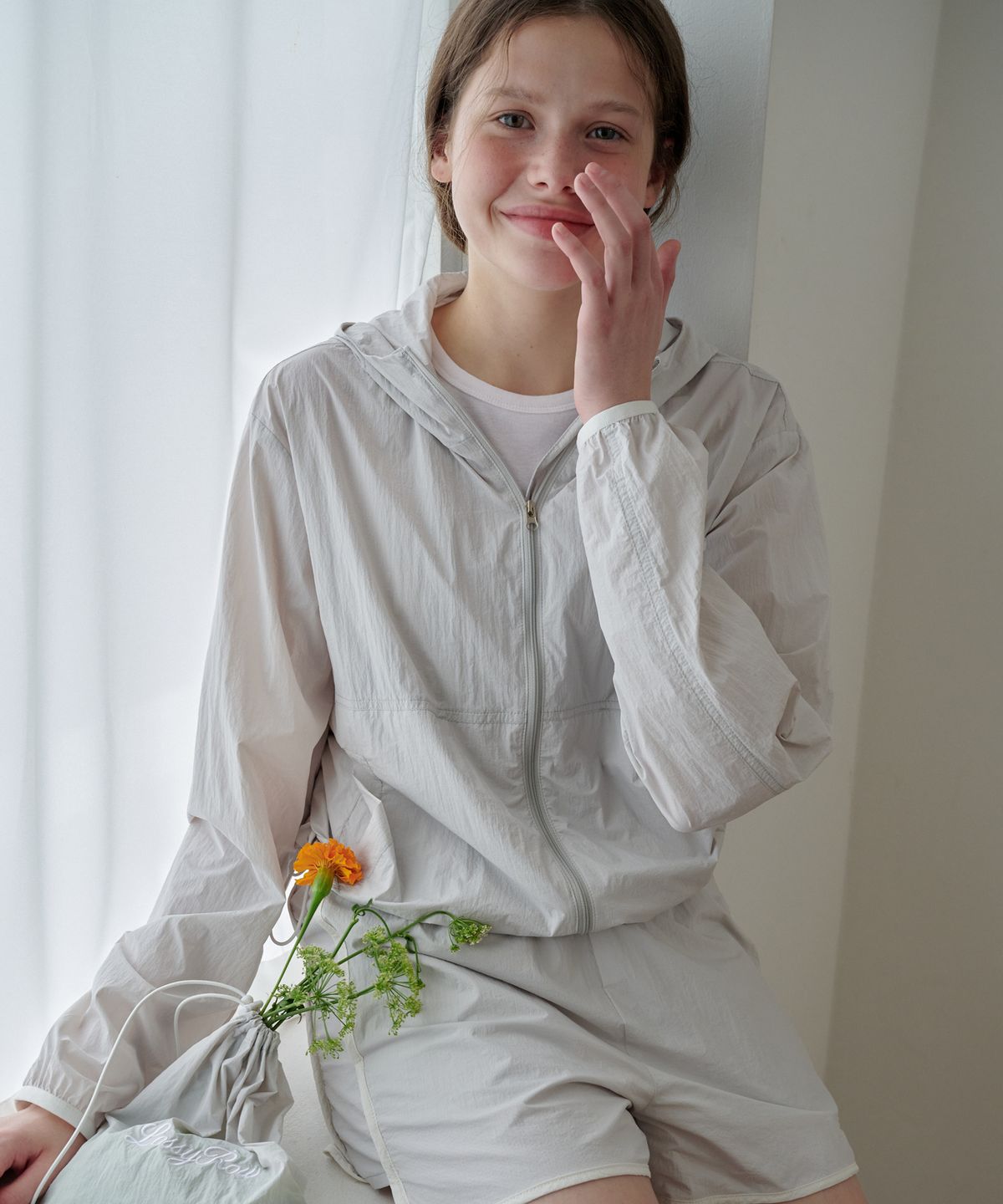 로시로우(LOSSYROW) Wind Shell Setup – Jacket & Shorts Gray