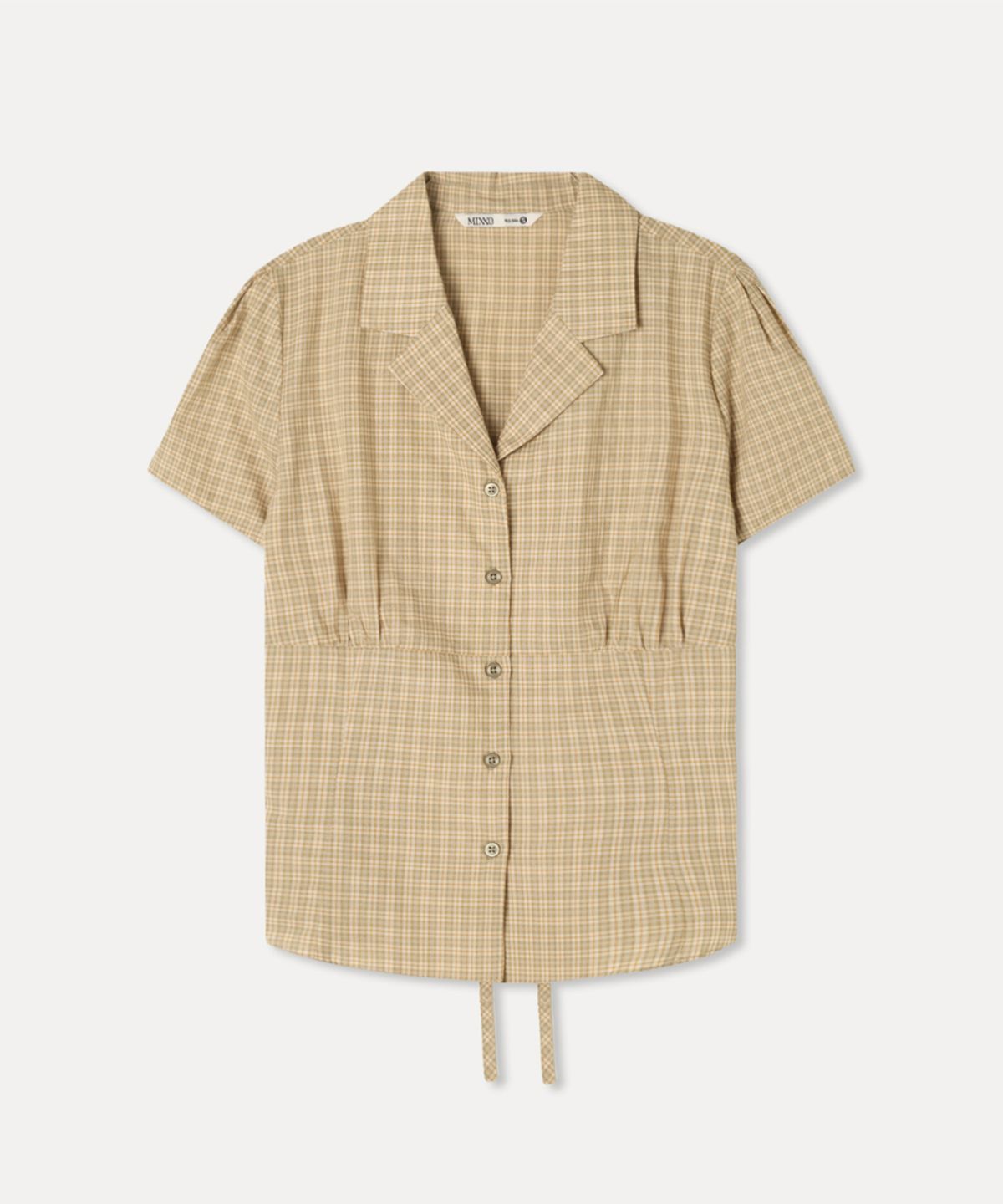 미쏘(MIXXO) 체크 슬림핏 셔츠_MIWYAF808G