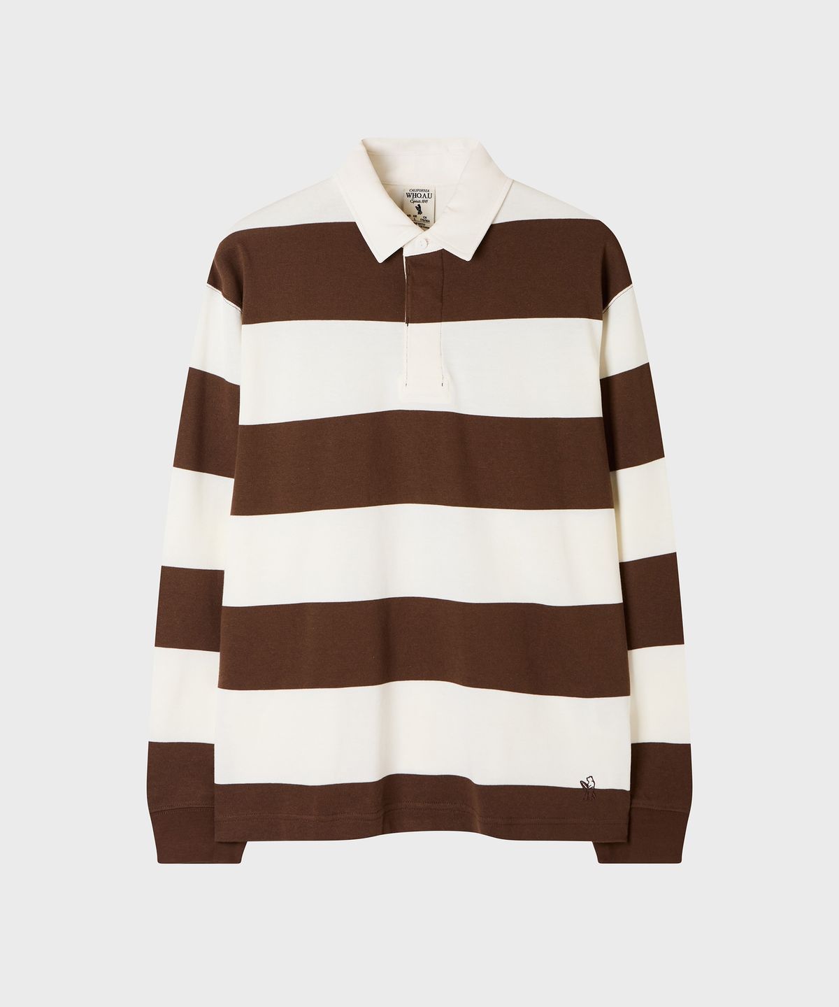 후아유(WHO.A.U) Rugby Stripe Long Sleeve T-shirt / WHHAG3821U