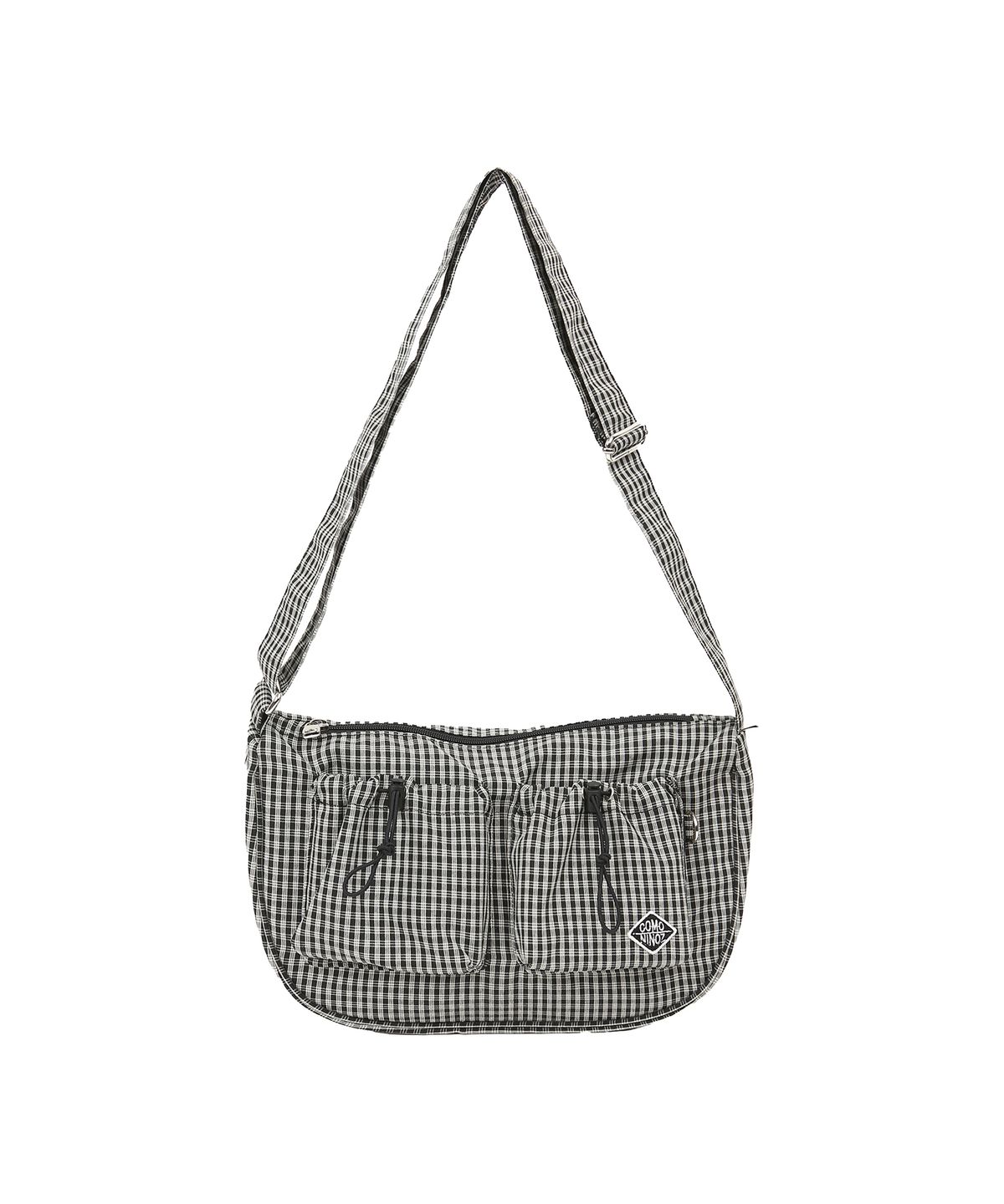 꼬모니노즈(COMONINOZ) [CN]FW CHECK 2POCKET HOBO BAG [3 COLOR]