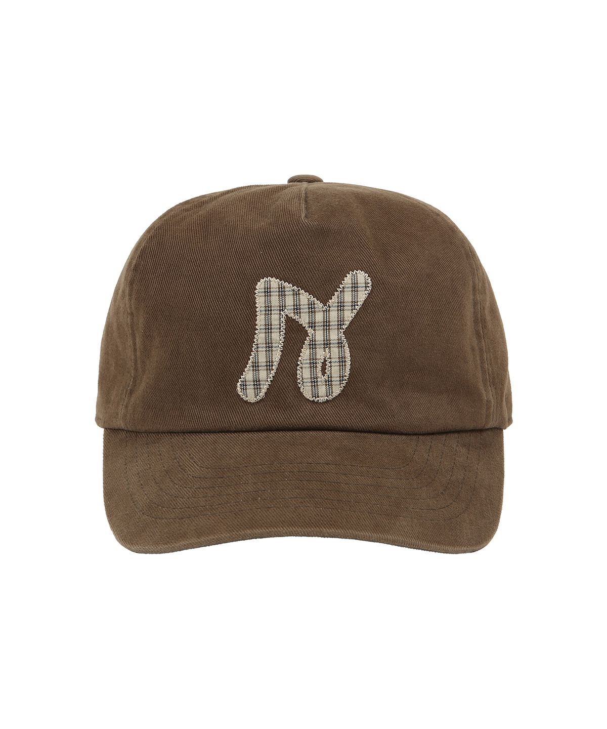 꼬모니노즈(COMONINOZ) [CN]N LOGO CHECK CAP [2 COLOR]
