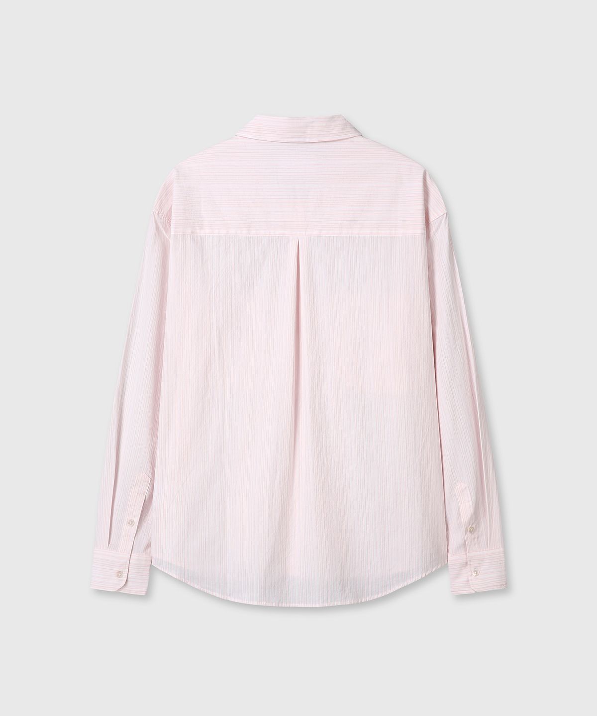 다이브인(DIVEIN) GRANDPA STRIPE TWO POCKET SHIRTS (PINK)