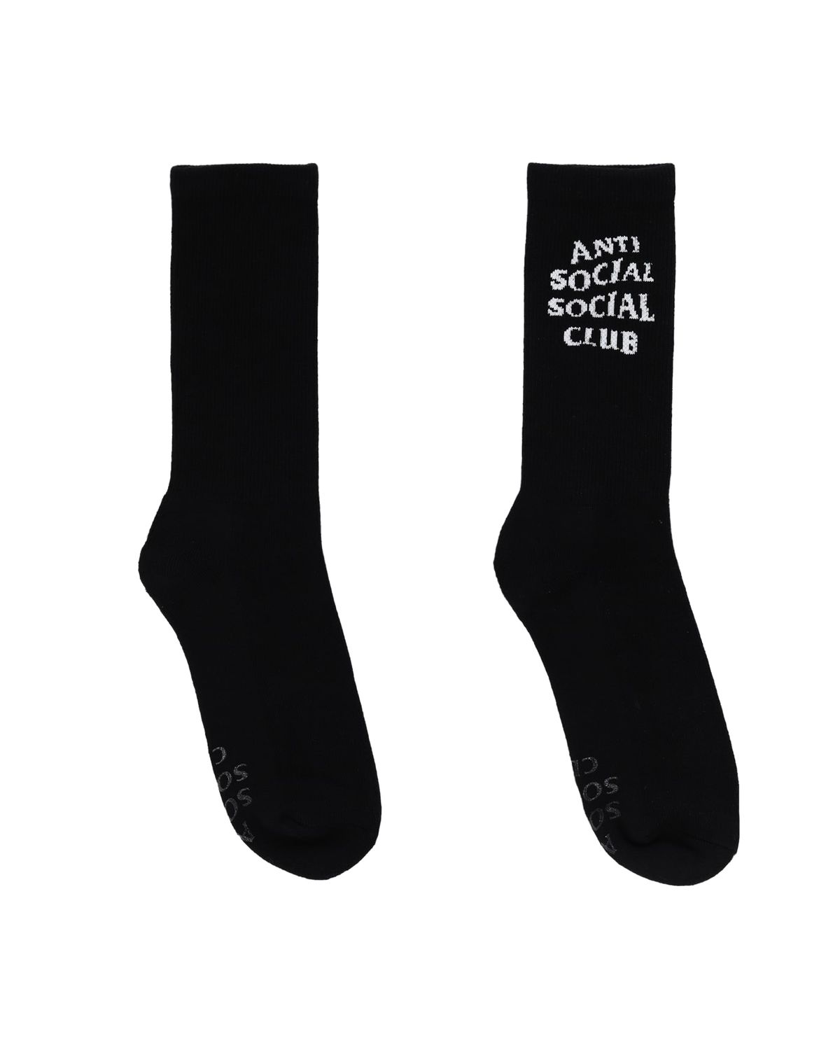 안티 소셜 소셜 클럽(ANTI SOCIAL SOCIAL CLUB) 솔리드 컬러 삭스 블랙
