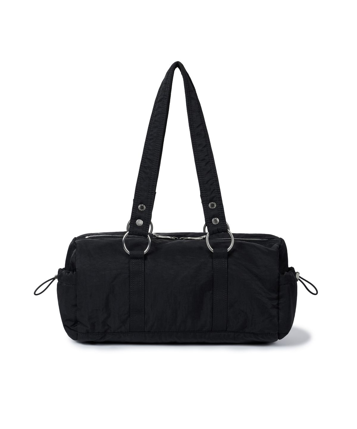 이우가마카라스(IUGAMAKARAS) Nylon Eyelet Duffle Bag (Black)