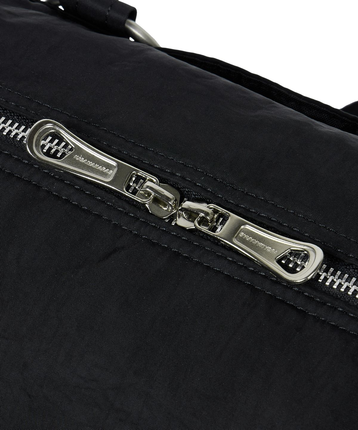 이우가마카라스(IUGAMAKARAS) Nylon Eyelet Duffle Bag (Black)