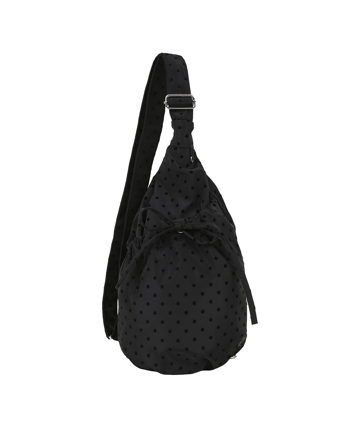 꼬모니노즈(COMONINOZ) [CN]DOT SHIRRING SLING BAG [2 COLOR]