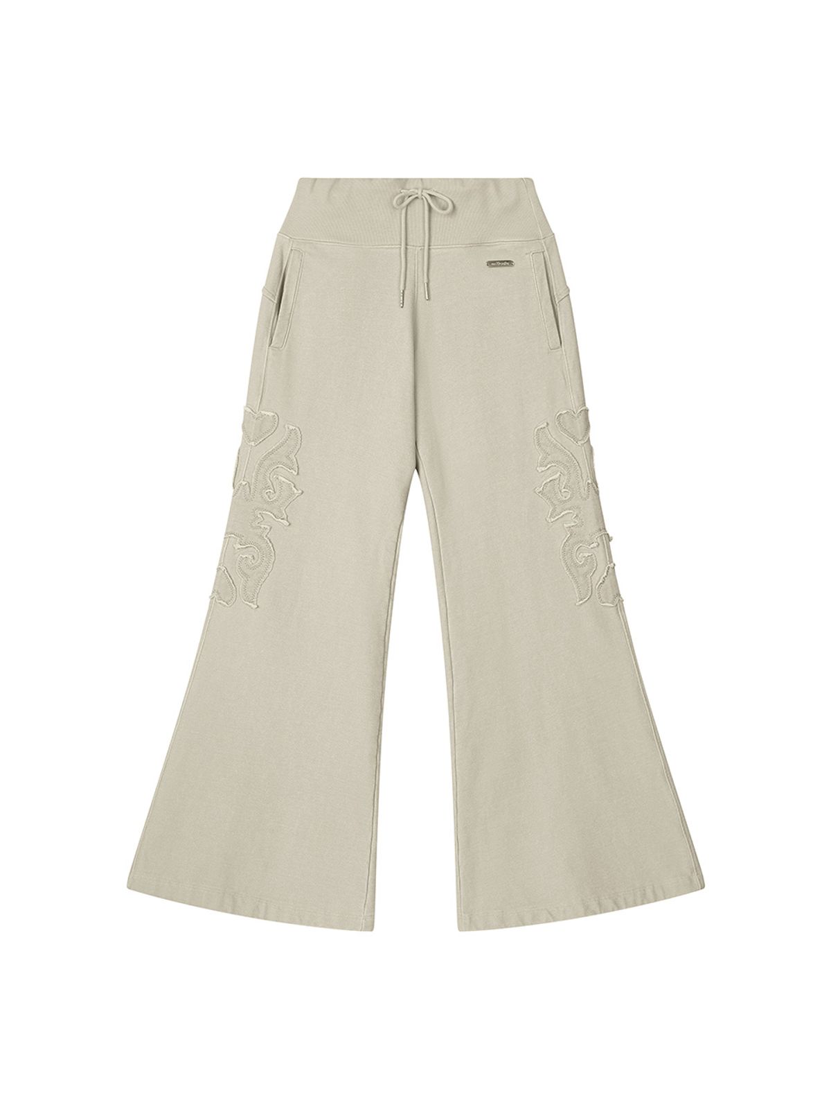 에즈이프 캘리(ASIF CALIE) APPLIQUE BOOTCUT PANTS IVORY
