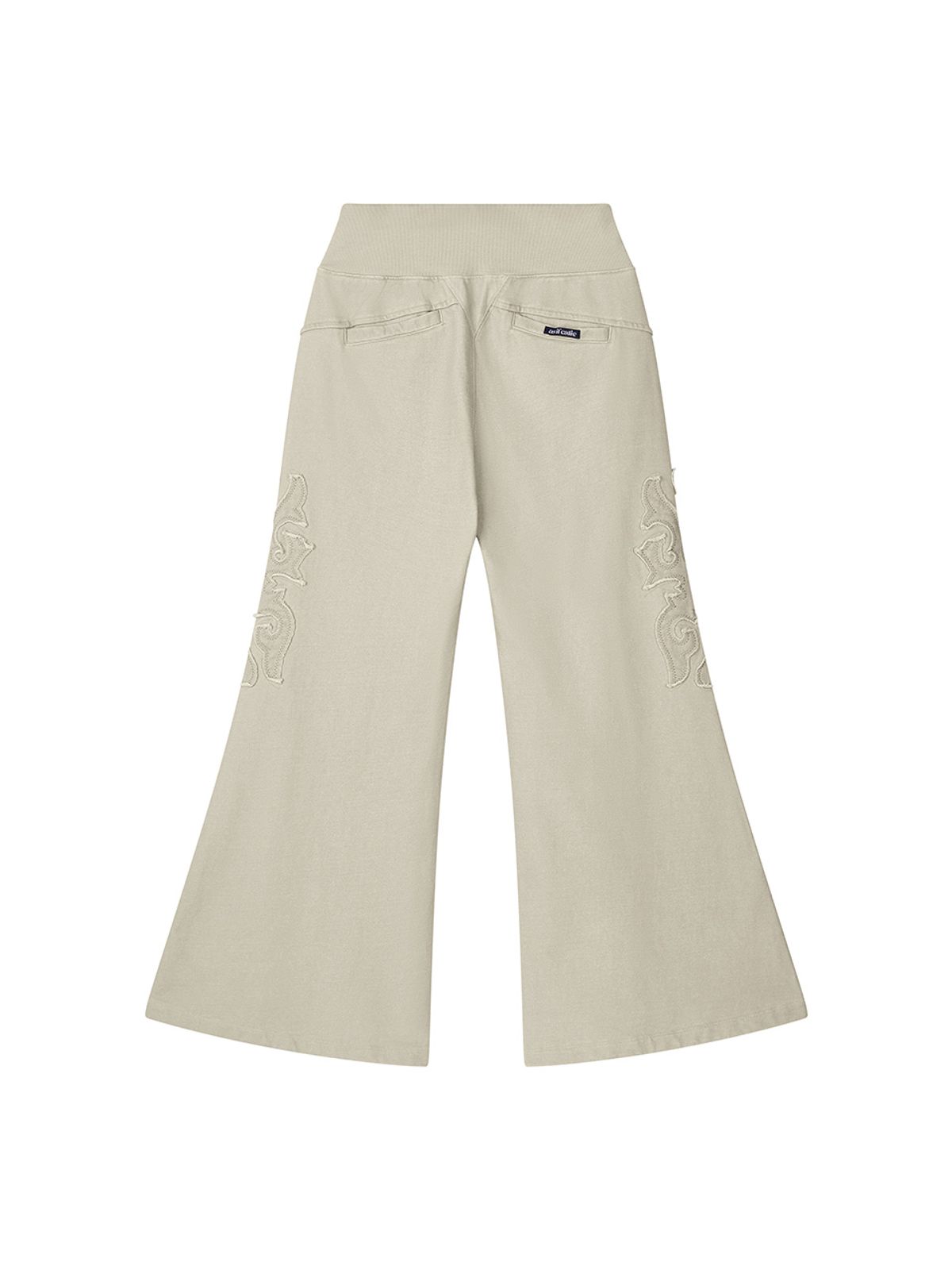 에즈이프 캘리(ASIF CALIE) APPLIQUE BOOTCUT PANTS IVORY