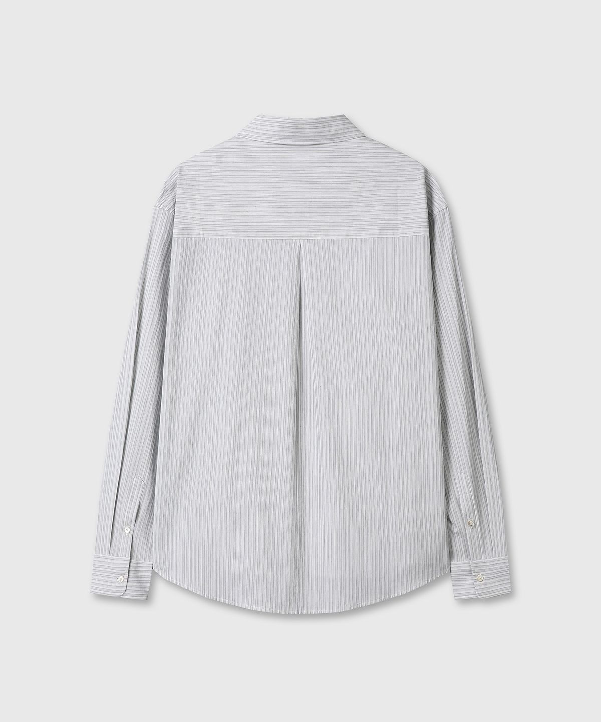 다이브인(DIVEIN) GRANDPA STRIPE TWO POCKET SHIRTS (BLUE)