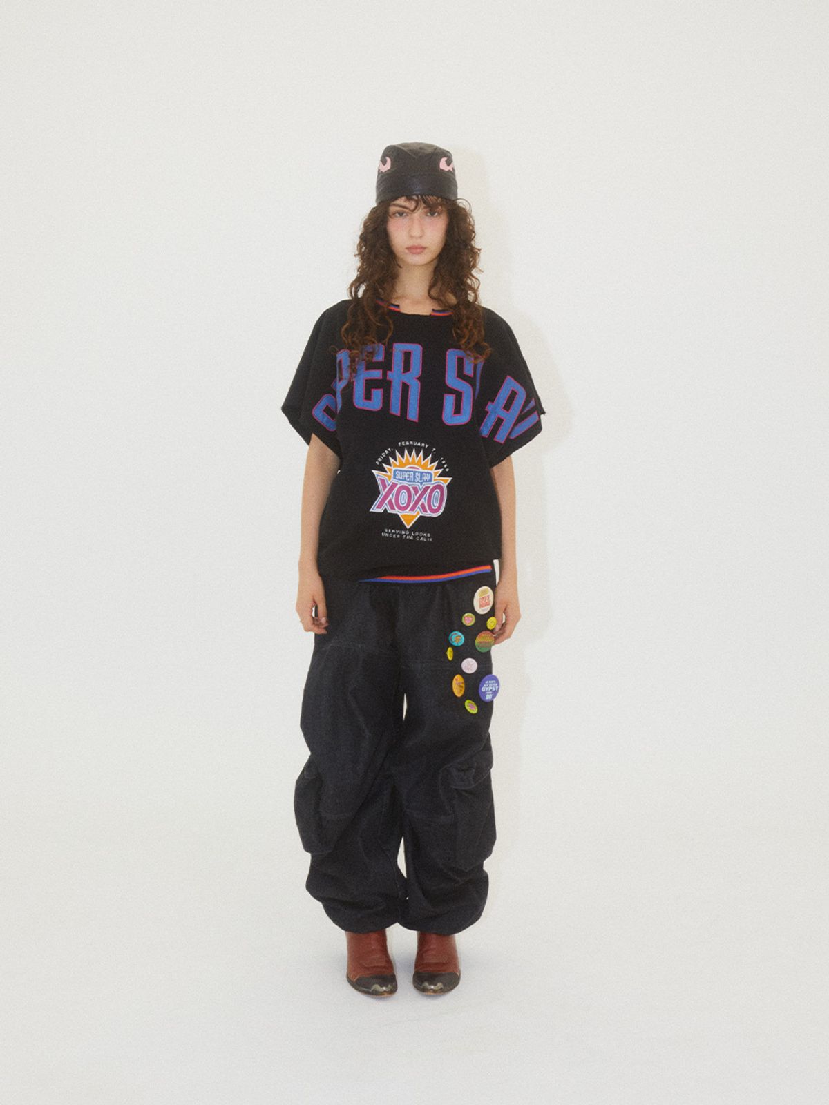 에즈이프 캘리(ASIF CALIE) BLACK DENIM WASHING CARGO PANTS BLACK