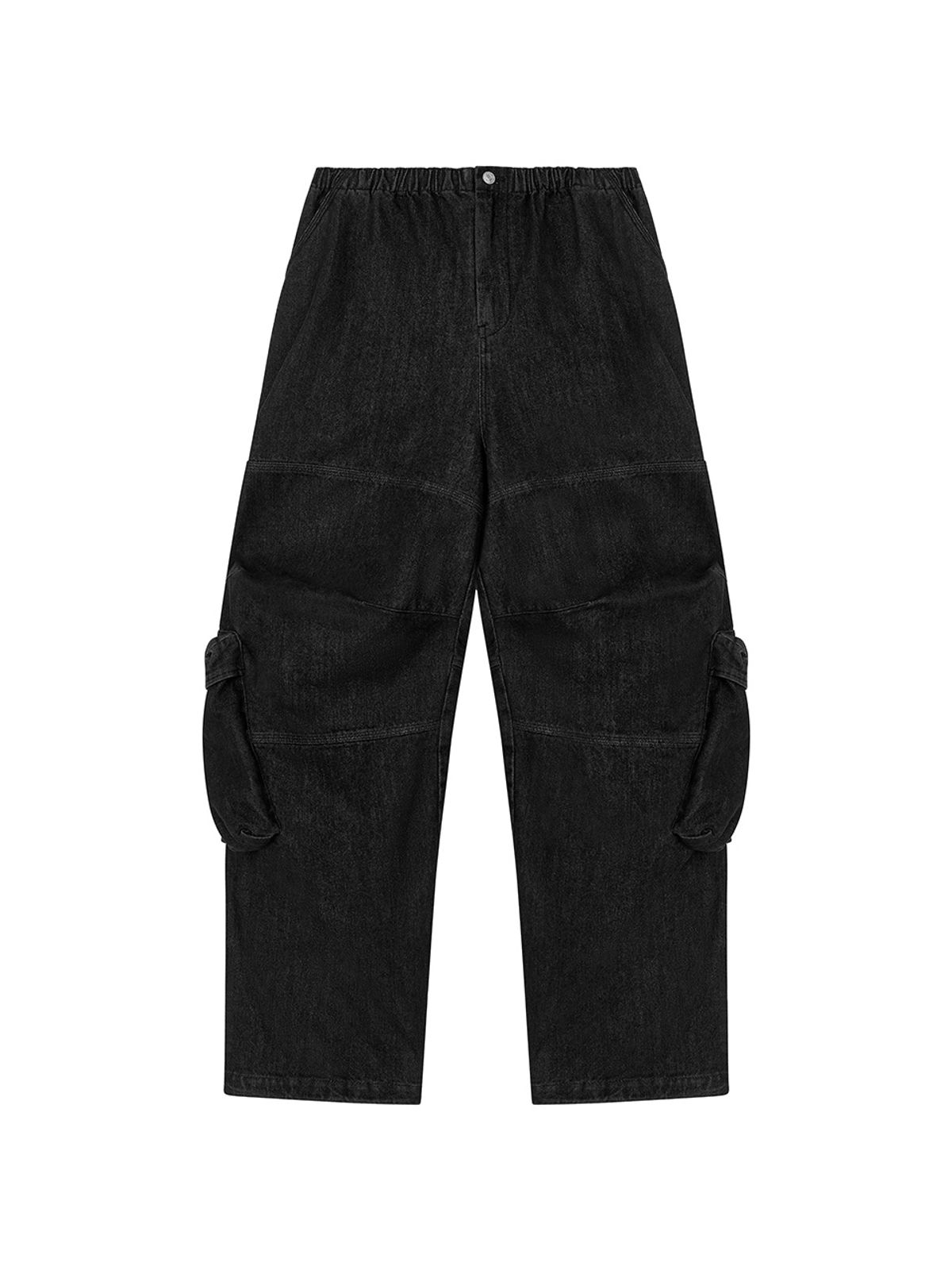 에즈이프 캘리(ASIF CALIE) BLACK DENIM WASHING CARGO PANTS BLACK