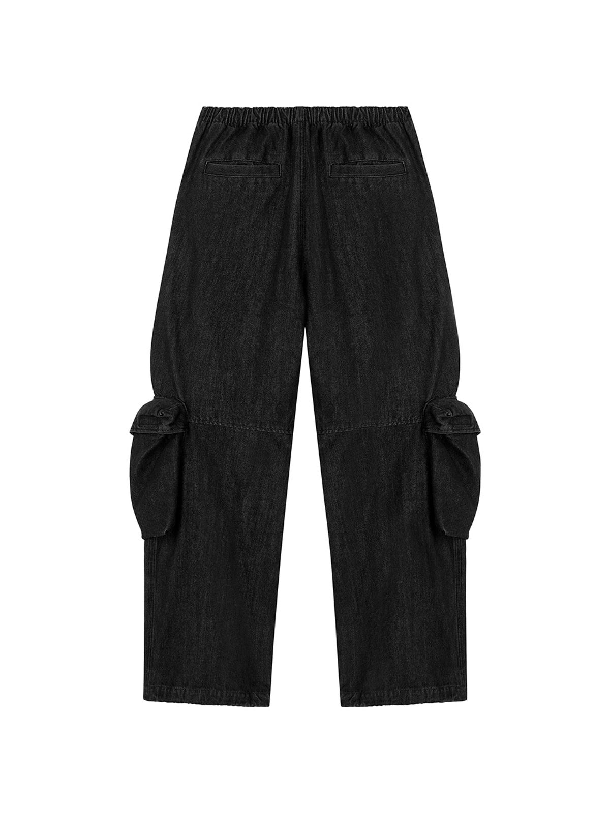 에즈이프 캘리(ASIF CALIE) BLACK DENIM WASHING CARGO PANTS BLACK