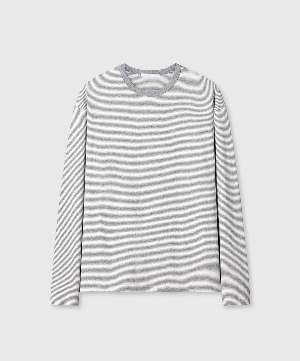 다이브인(DIVEIN) UNIFORM STRIPE LONG SLEEVE (MELANGE/GRAY)