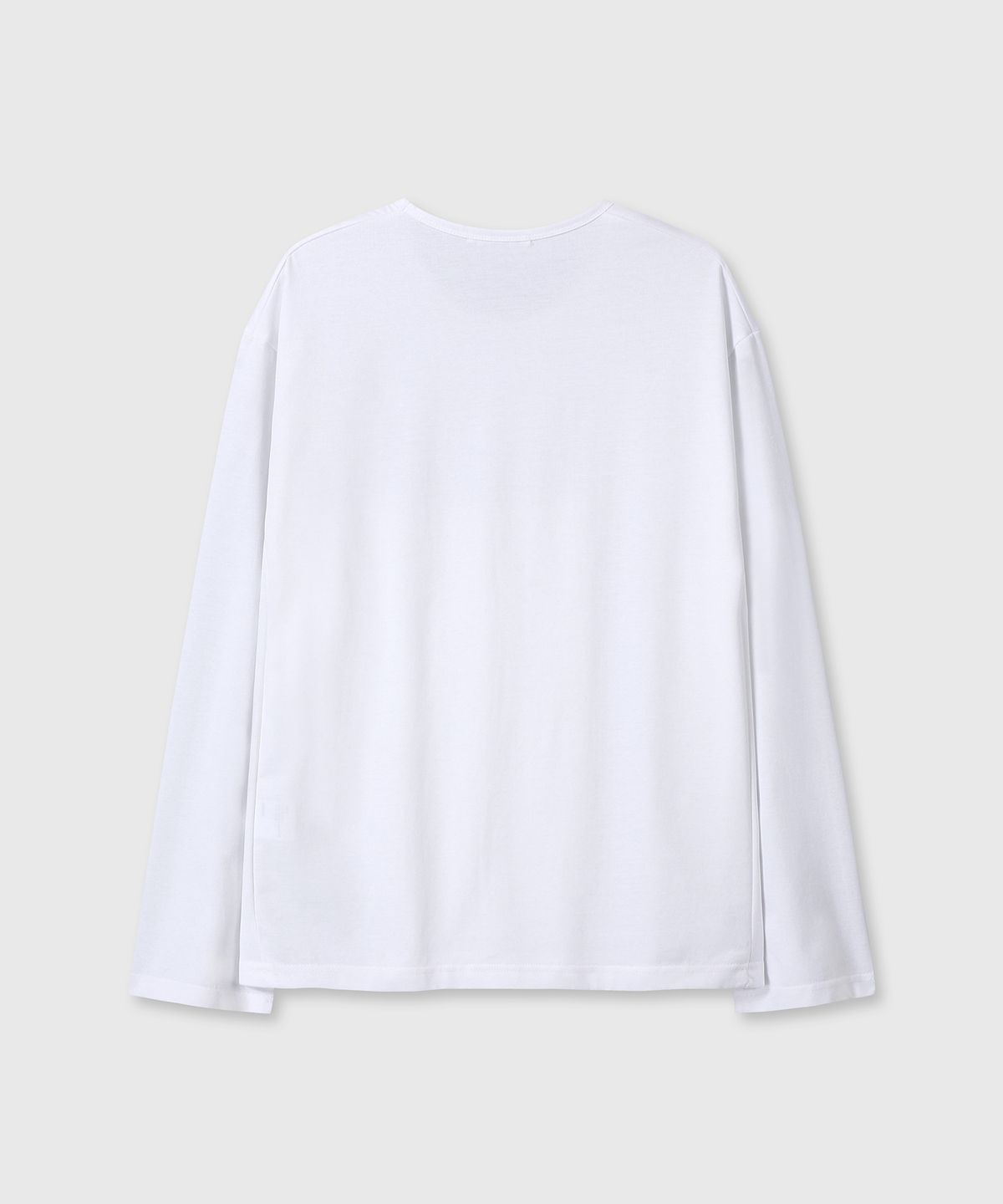 다이브인(DIVEIN) UNIFORM U NECK LONG SLEEVE (WHITE)