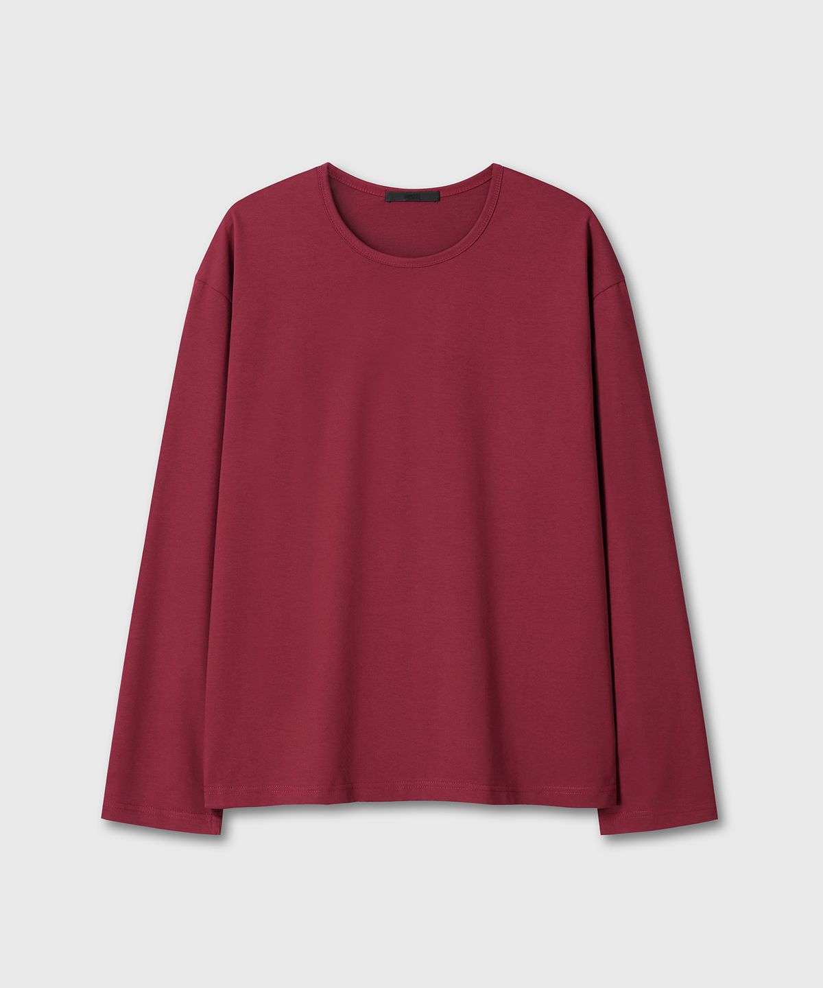 다이브인(DIVEIN) UNIFORM U NECK LONG SLEEVE (BURGUNDY)