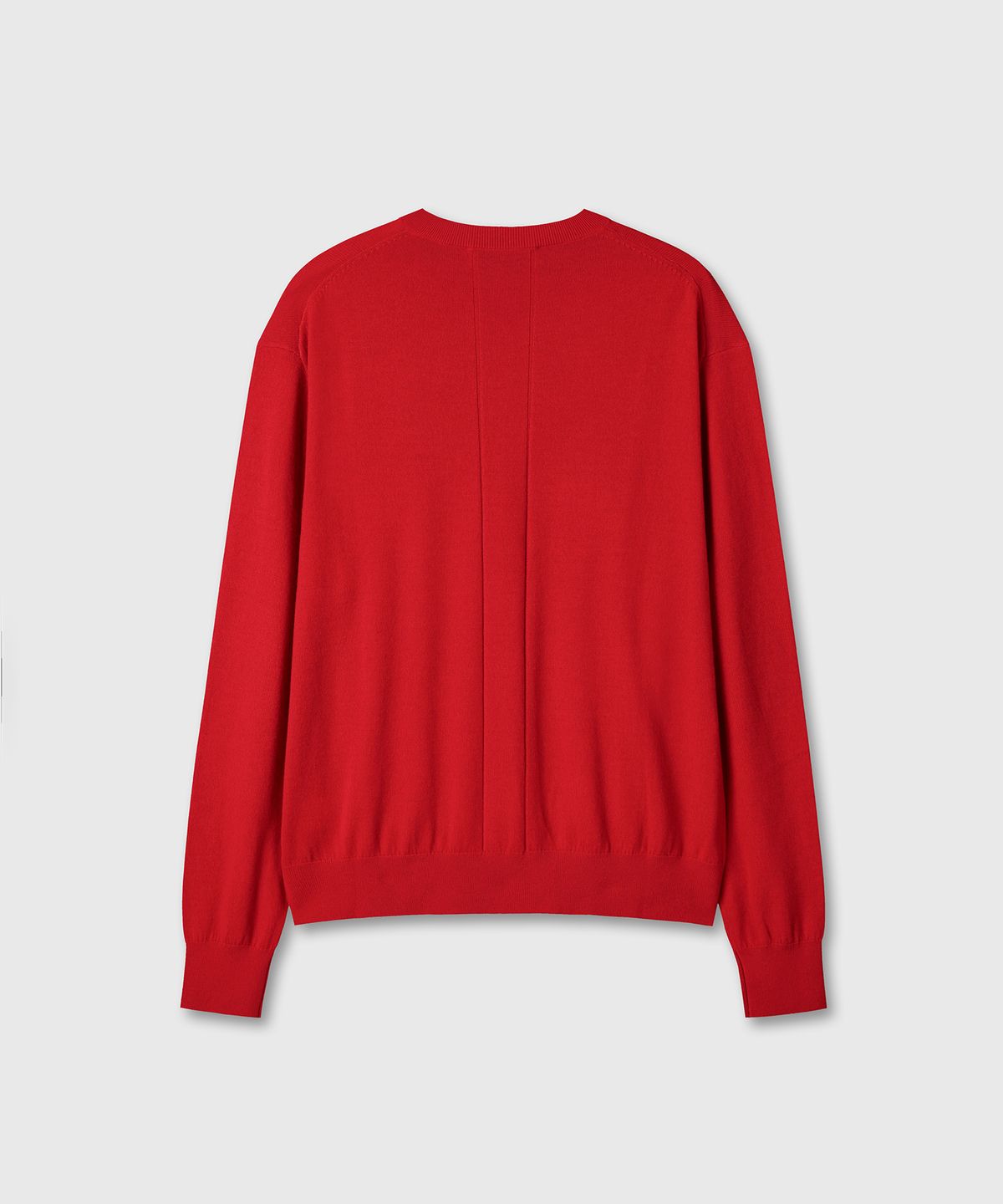 다이브인(DIVEIN) LOOSED FINE WOOL V-NECK KNIT (RED)
