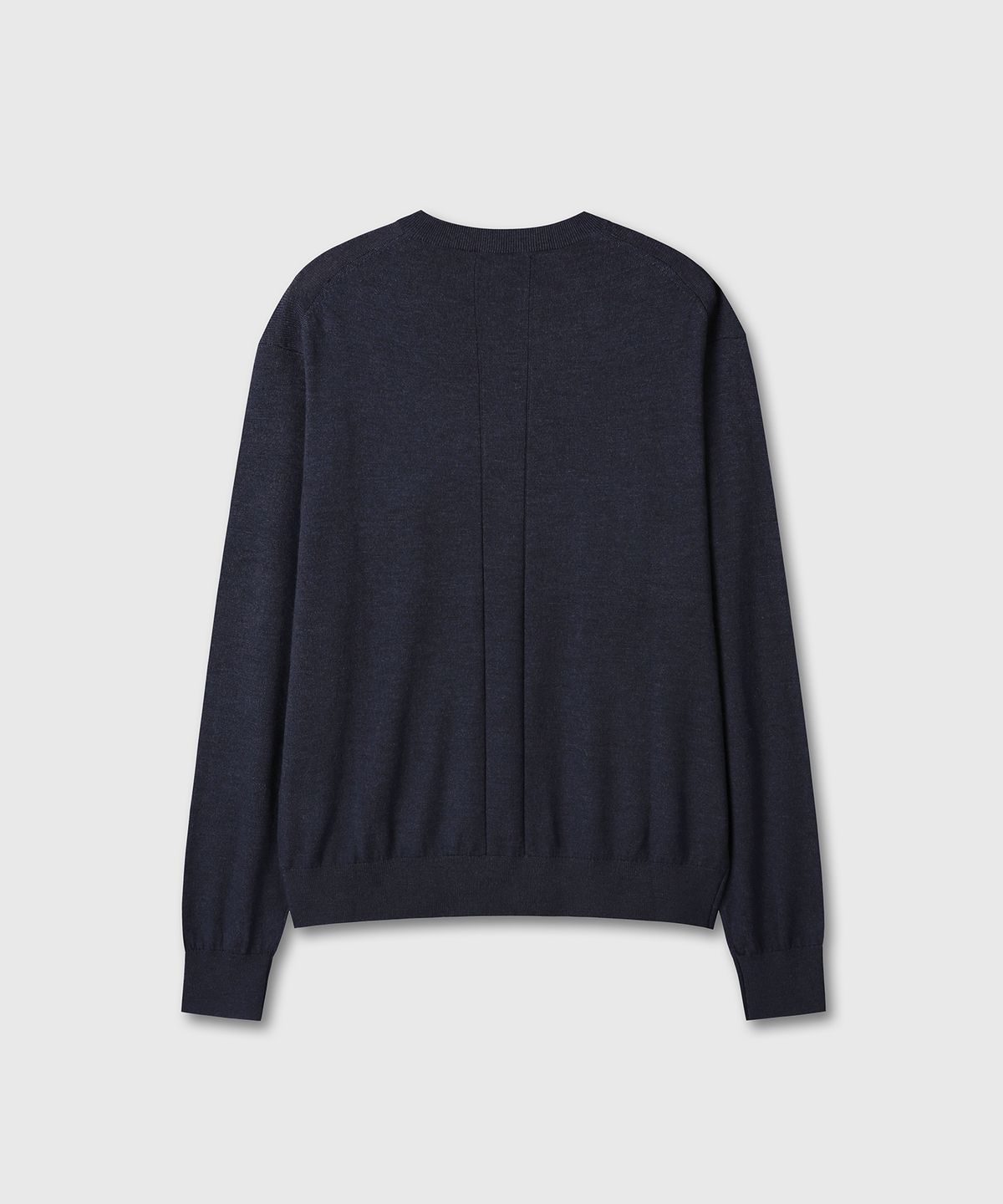 다이브인(DIVEIN) LOOSED FINE WOOL V-NECK KNIT (NAVY)