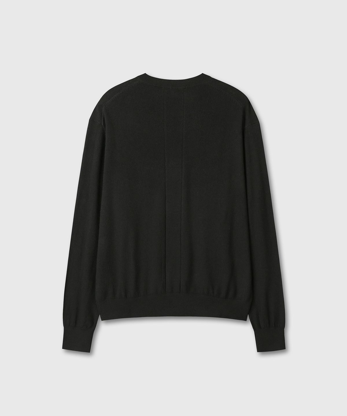 다이브인(DIVEIN) LOOSED FINE WOOL V-NECK KNIT (BLACK)