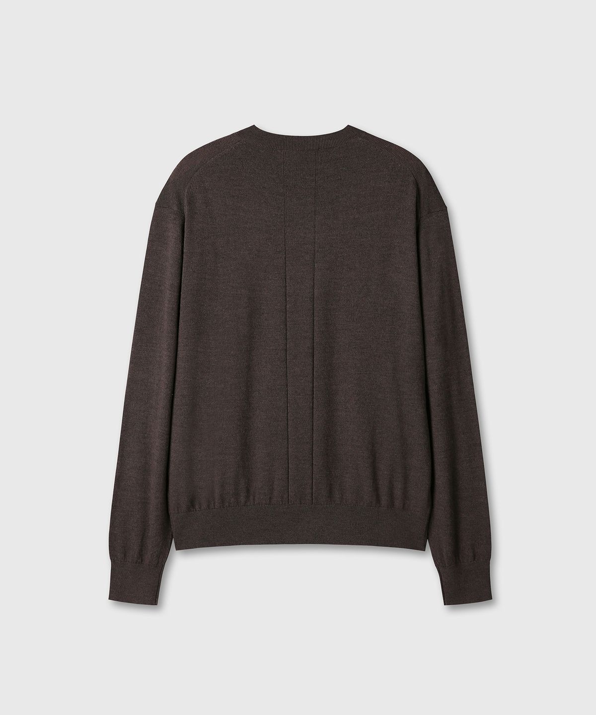 다이브인(DIVEIN) LOOSED FINE WOOL V-NECK KNIT (BROWN)