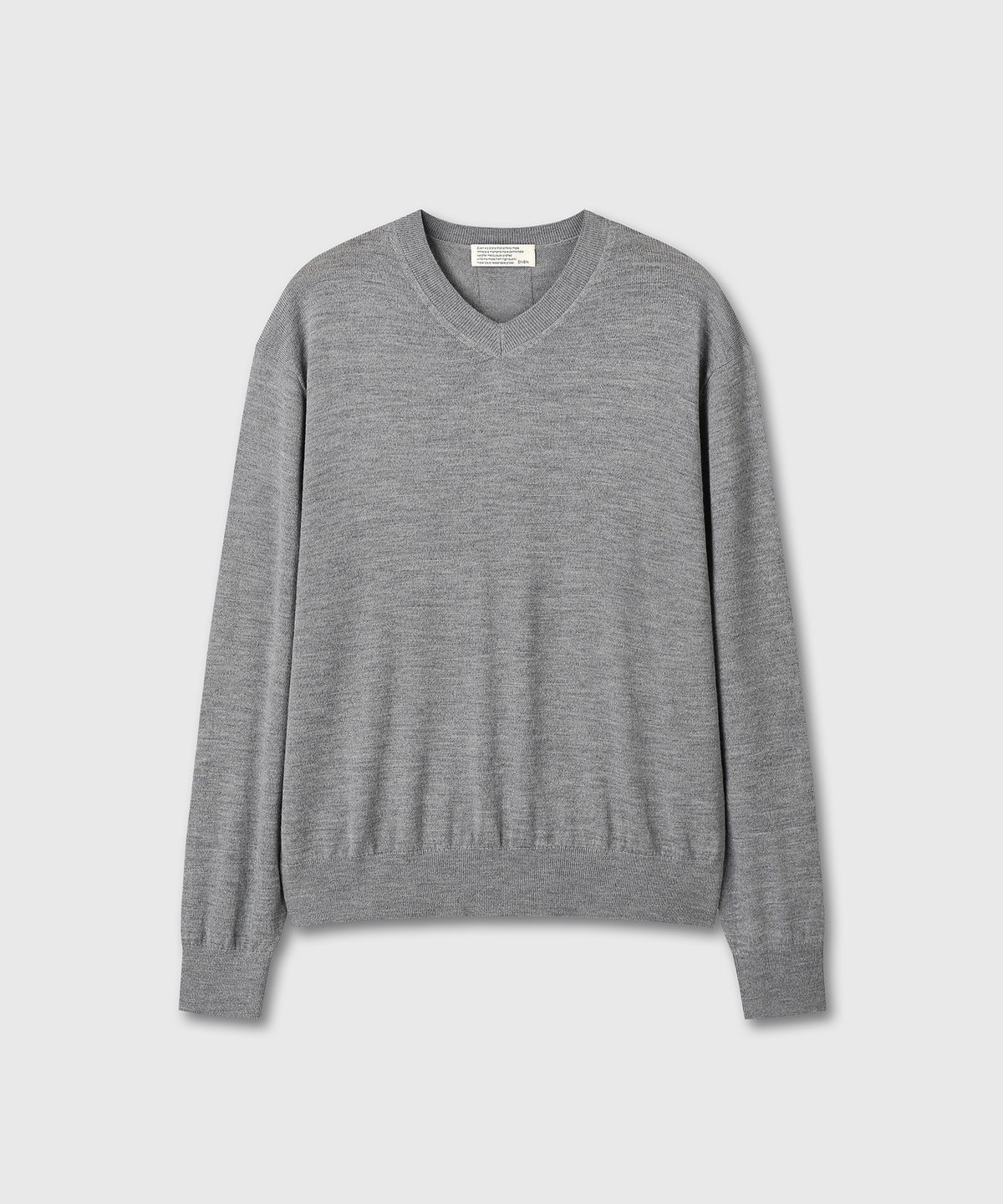 다이브인(DIVEIN) LOOSED FINE WOOL V-NECK KNIT (GRAY)