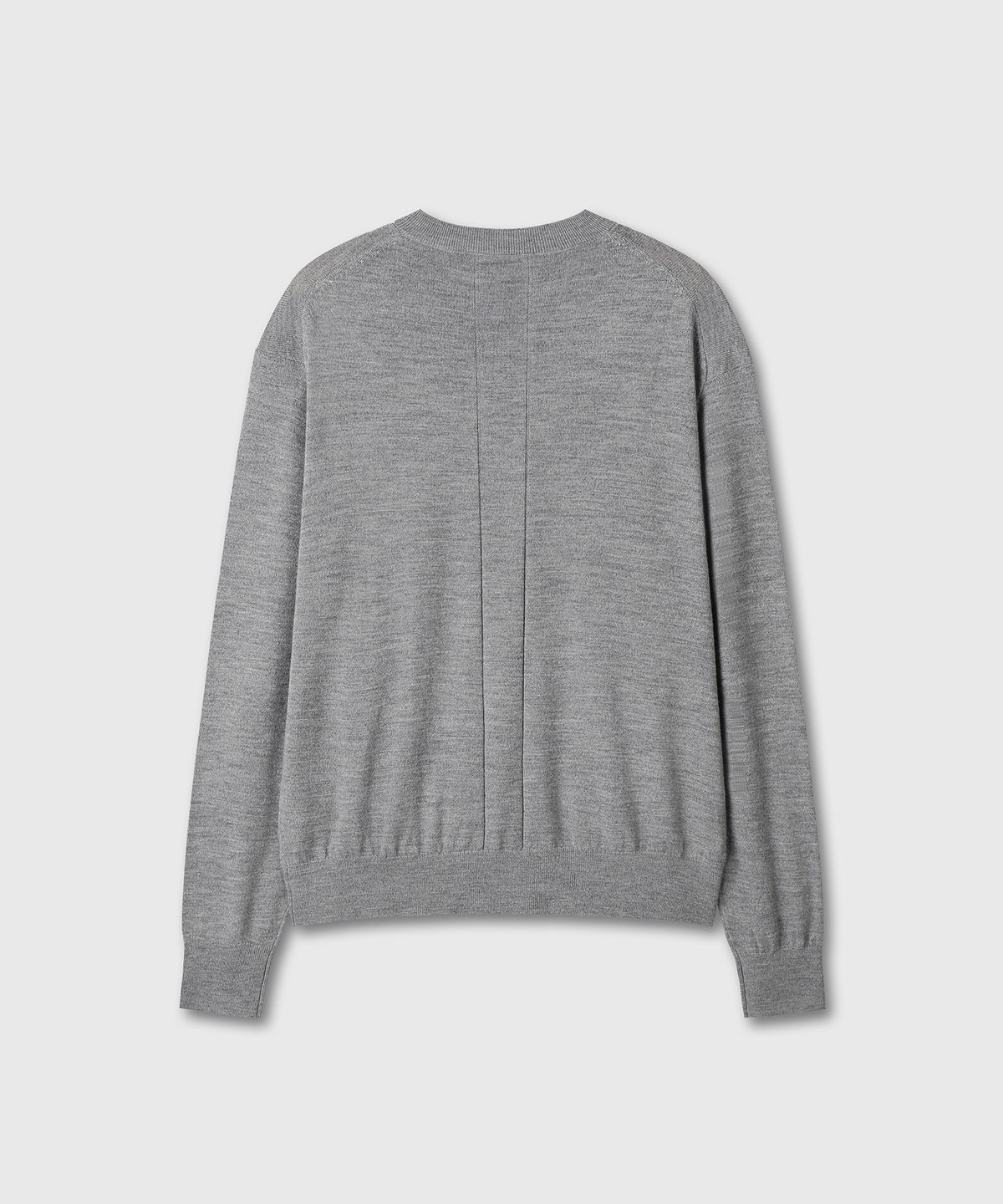 다이브인(DIVEIN) LOOSED FINE WOOL V-NECK KNIT (GRAY)