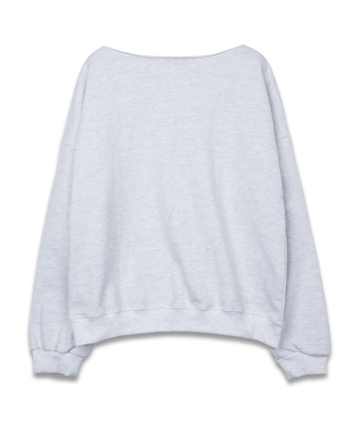 도프셉(DOFFSEPT) Epi Boat Neck Sweatshirt in Grey