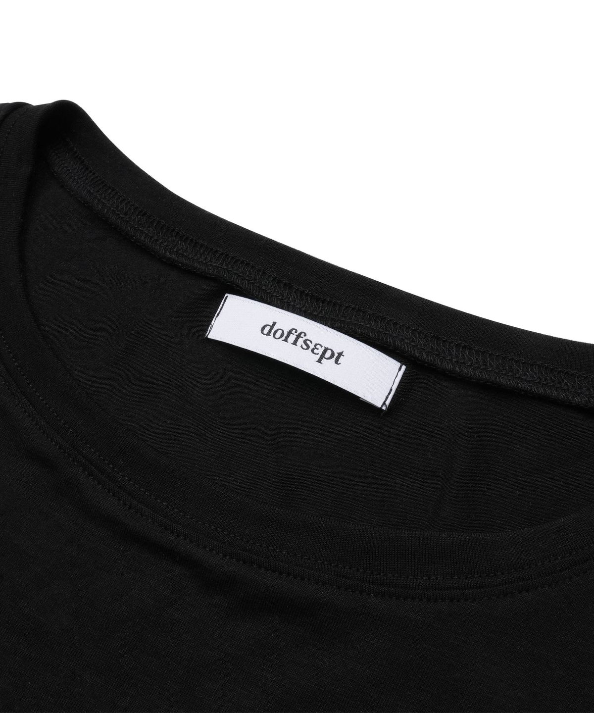 도프셉(DOFFSEPT) Lettering Long Sleeve in Black