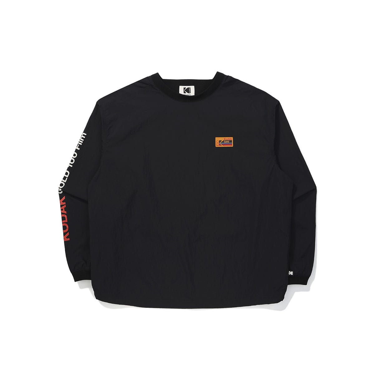 코닥(KODAK) 레인보우 우븐 긴팔 피스테 BLACK