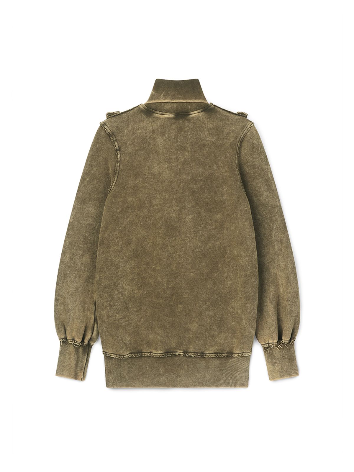 에즈이프 캘리(ASIF CALIE) VINTAGE WASHING ZIP-UP DRESS KHAKI