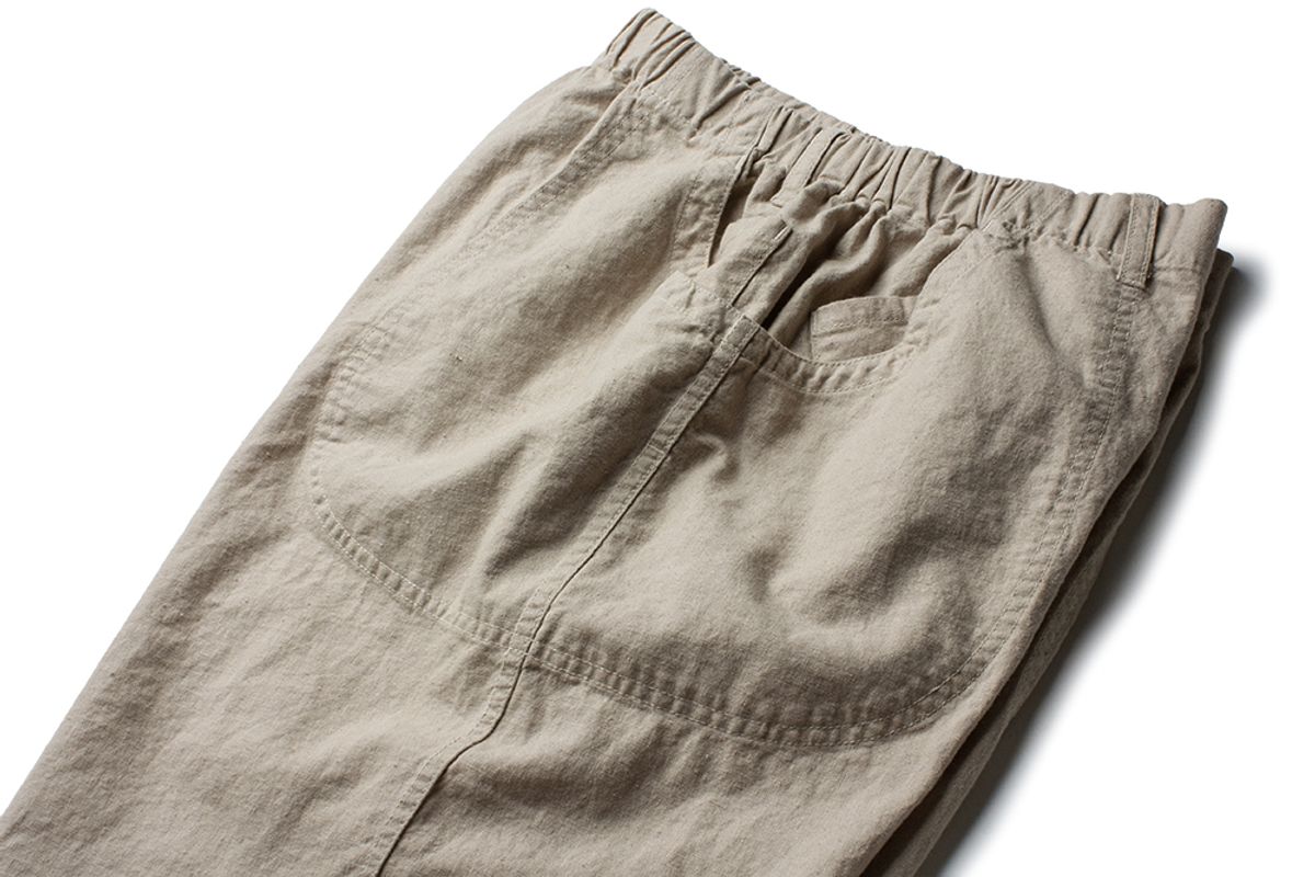 더 레스큐(THE RESQ) COTTON LINEN DOMINGO PANTS [WASHED BEIGE]